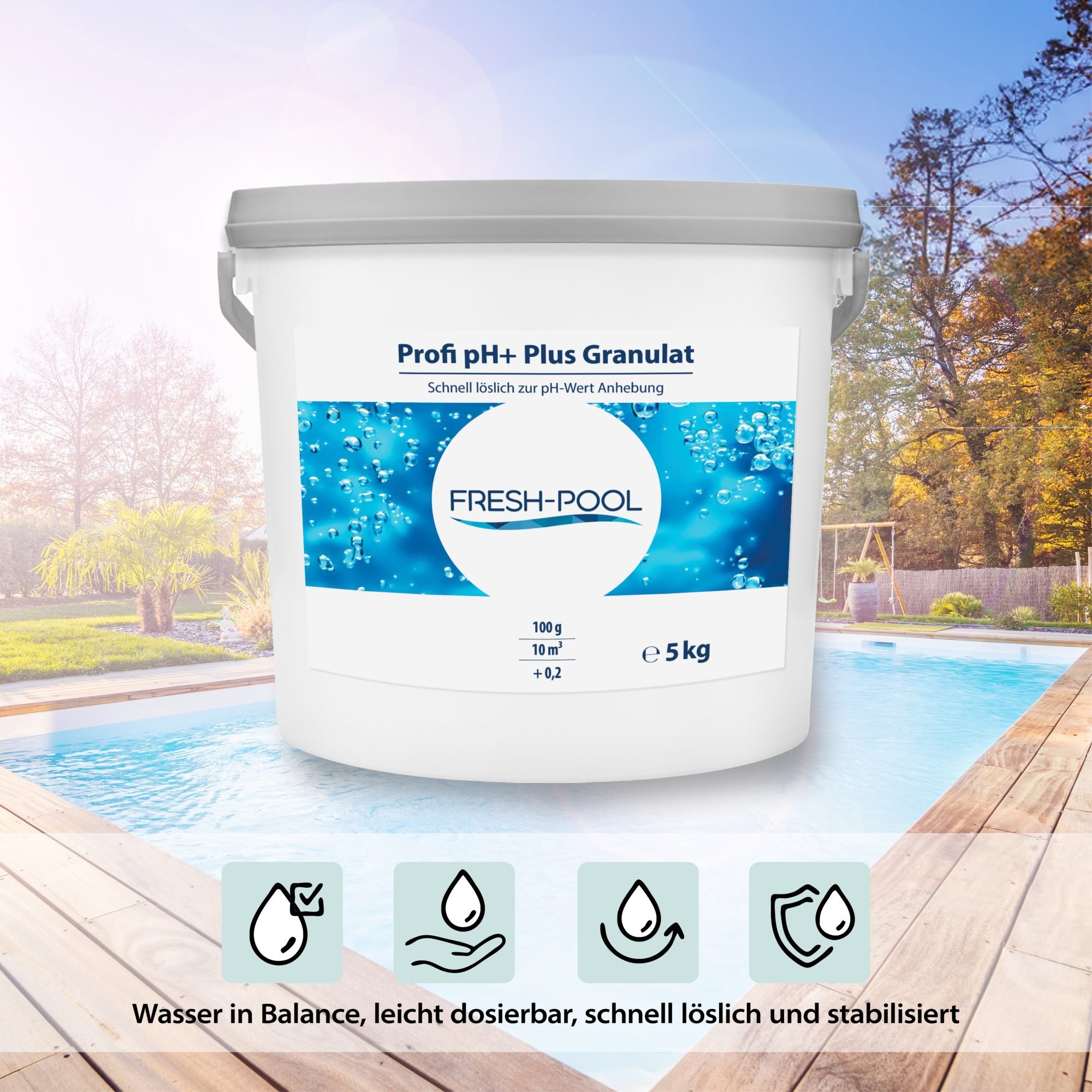 Fresh-Pool Profi pH+ Plus Granulat 5 kg